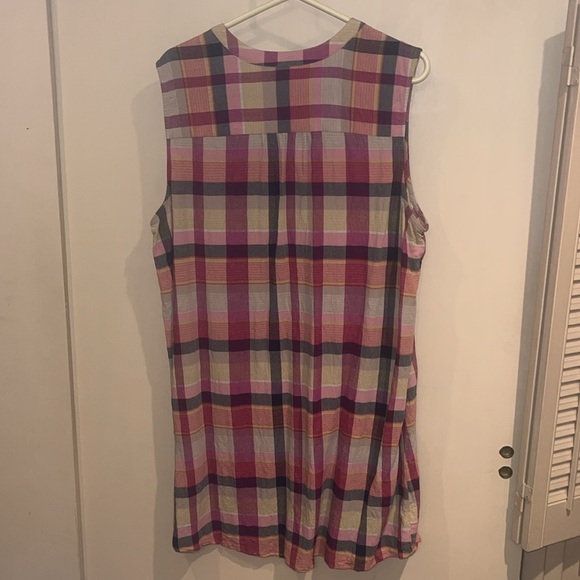 St Johns Bay plaid sleeveless mini dress / tunic size XXL - Picture 5 of 5
